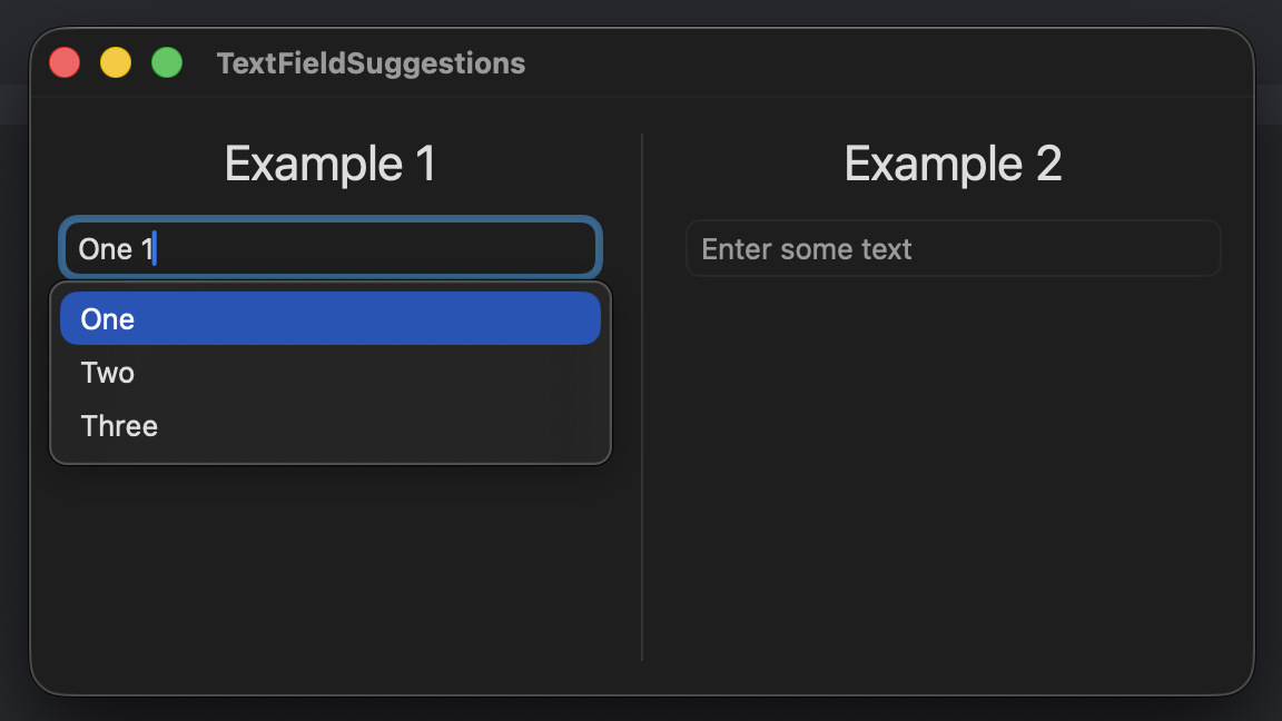 text field input suggestions