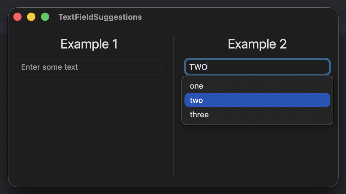 text field input suggestions