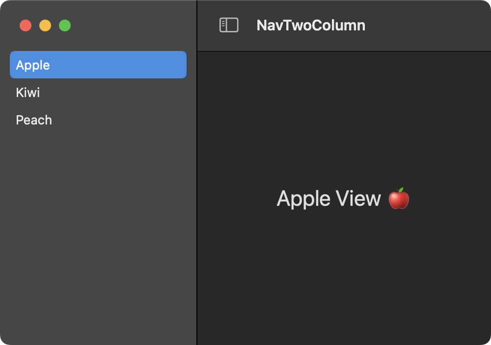 two column navsplit