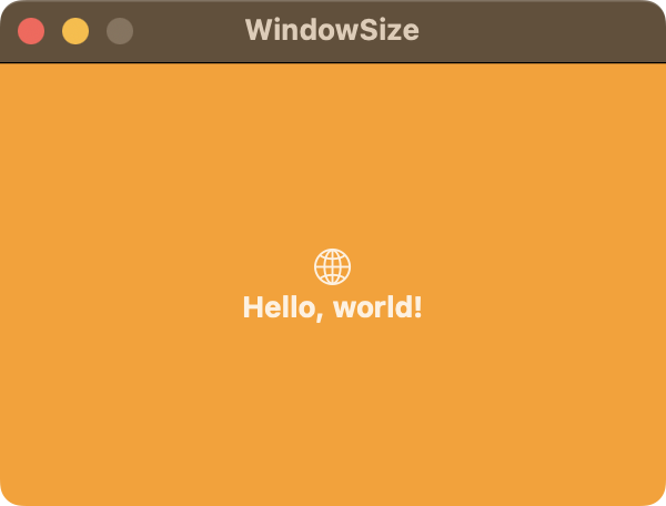 window size