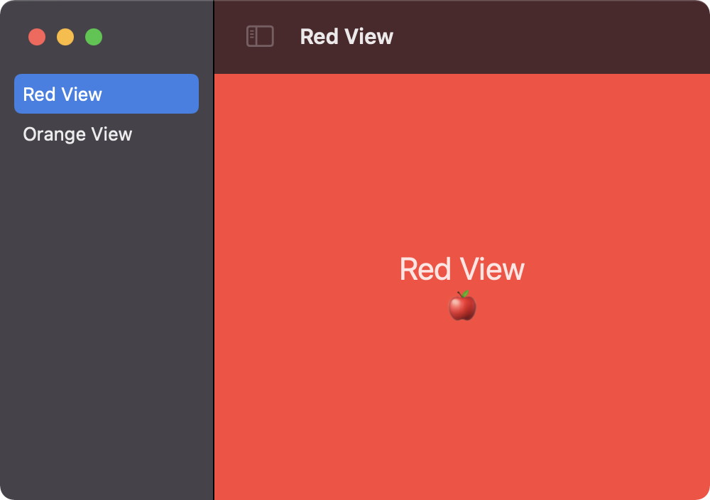 two column navigation