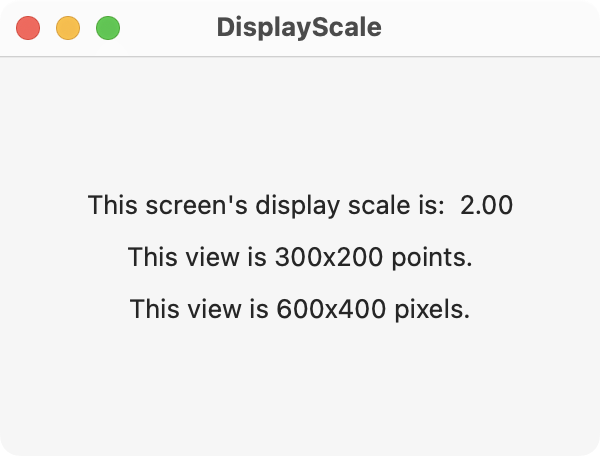 display scale